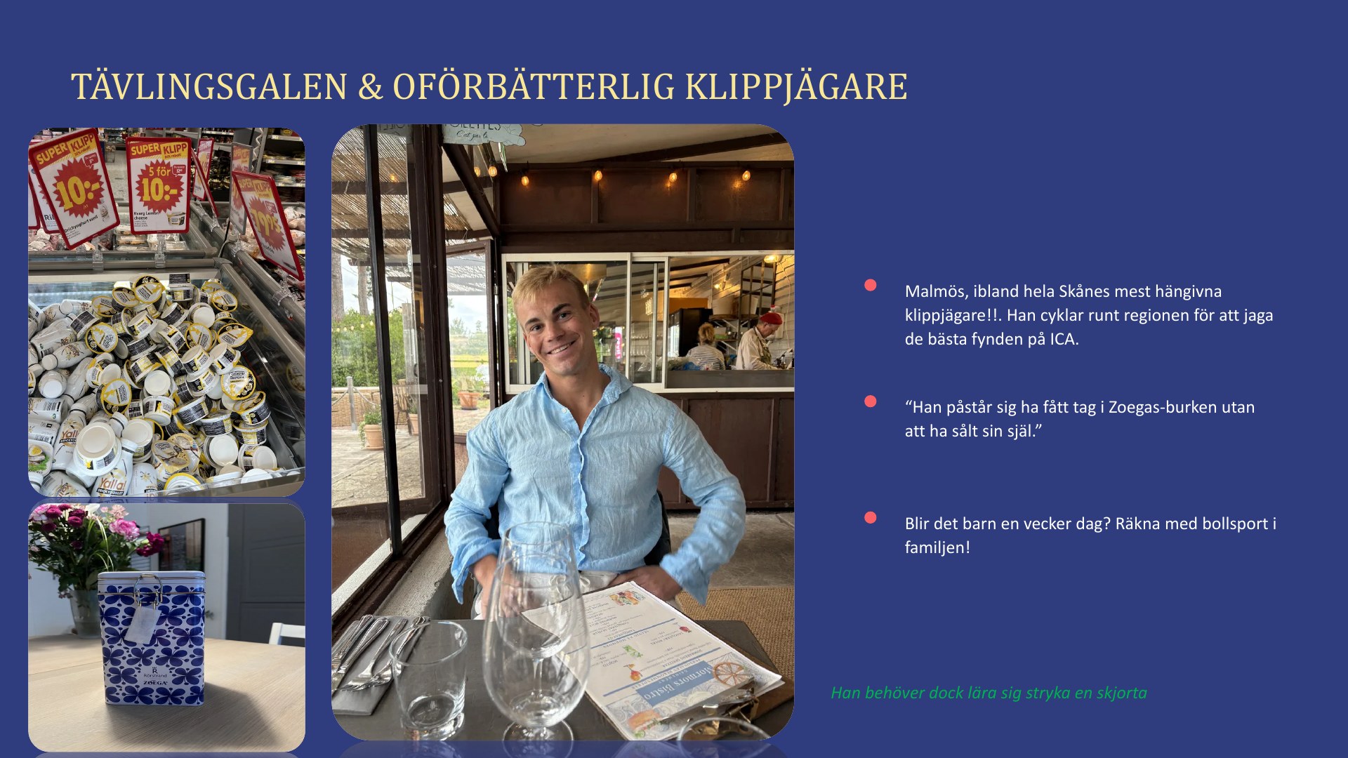 Slide 4 från pitchen om Jesper Salomonson