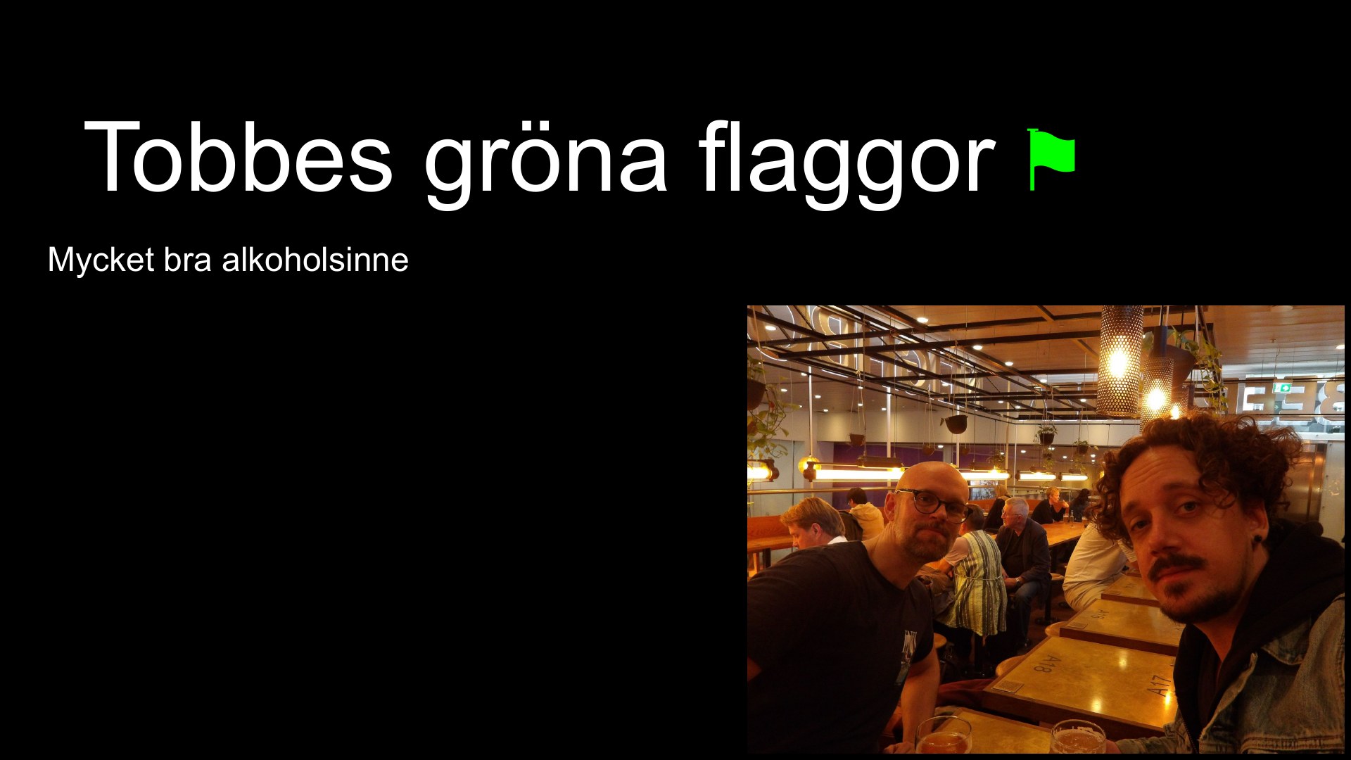 Slide 11 från pitchen om Tobbe
