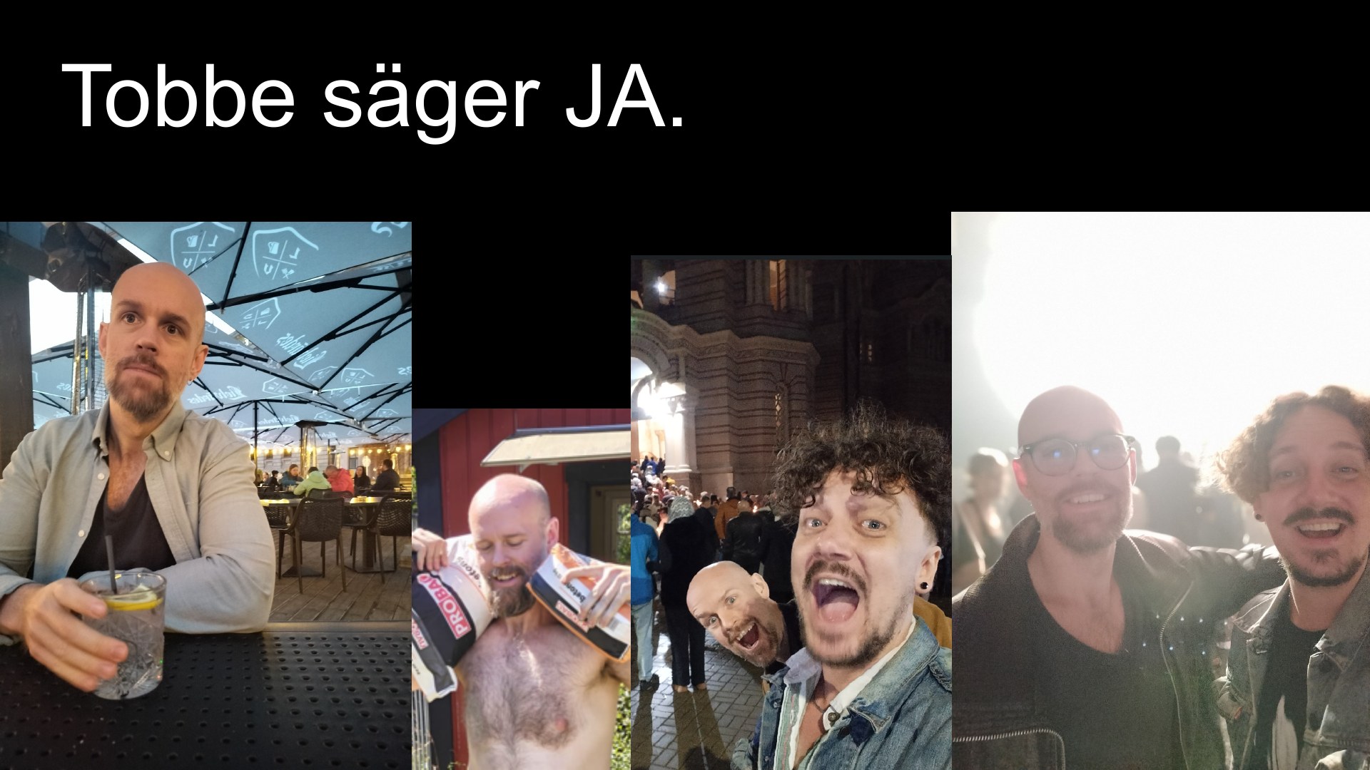 Slide 20 från pitchen om Tobbe